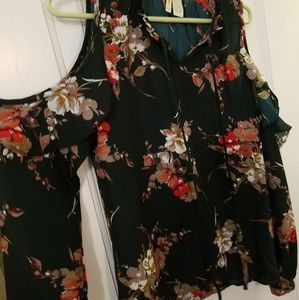 Floral long sleeve top